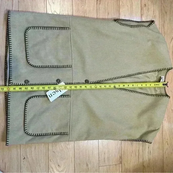 NWT OLSEN Wool Cashmere Vest PTP 24” - Picture 6 of 13